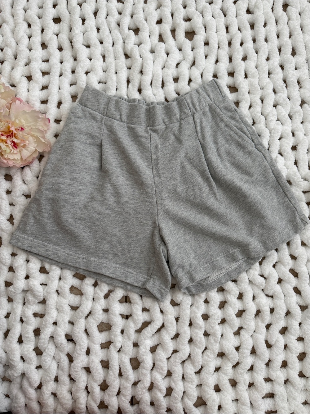 Aerie Gray Trouser Sweat Shorts Size S